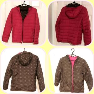 Columbia Reversible 75% Down 25% feather Down jacket with omni shield